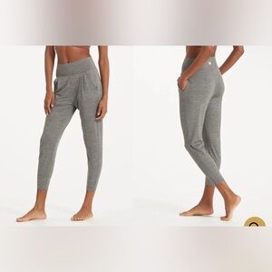 Vuori Heathered Gray Harem Joggers